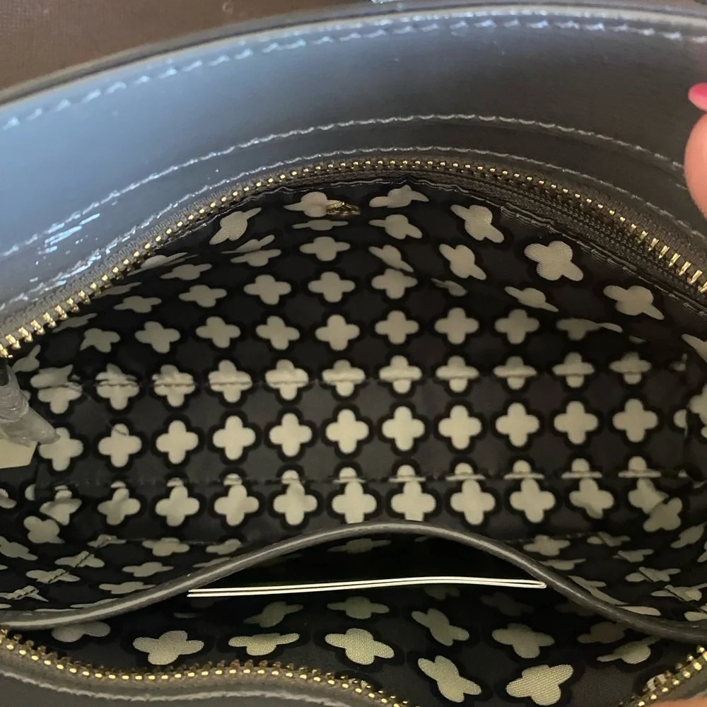 kate spade Angelica Beacon Court crossbody in shadow gray